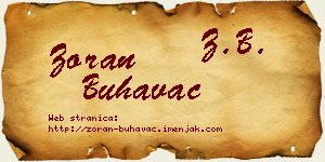 Zoran Buhavac vizit kartica
